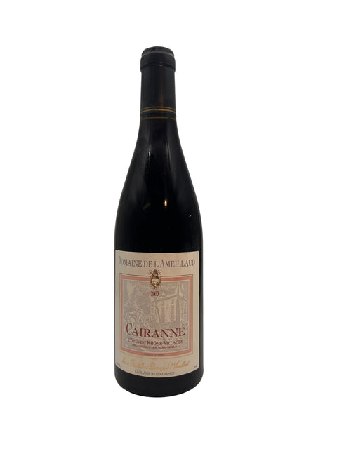Pullo Cairanne Domaine de l'Ameillaud 2003 punaviiniä