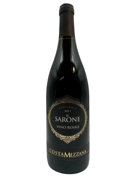 Pullo Il Sarone Costa Mezzana 2011, jossa tarra painopisteenä